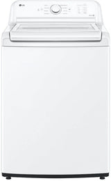 LG WT6100CW 4.3 cu. ft. top load washer in white, front view