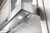 Whirlpool WVU37UC6FS range hood angle view