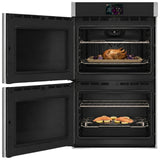 GE Profile PTD700LSZSS double wall oven with left-hand side-swing doors open