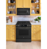 GE 30" Slide-In Front-Control Convection Gas Range with Air Fry – Slate (GGS600AVDS)