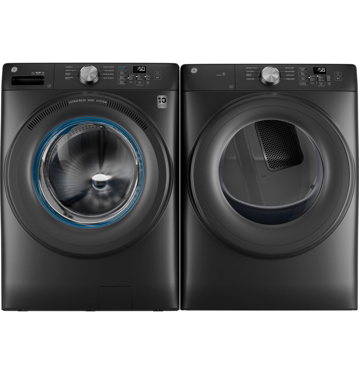 GE GFW350SPYDS laundry pair