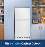 GE GPS19KGZWW top freezer compartment