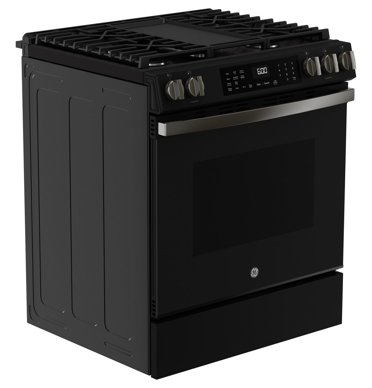 GE 30" Slide-In Front-Control Convection Gas Range with Air Fry – Slate (GGS600AVDS)