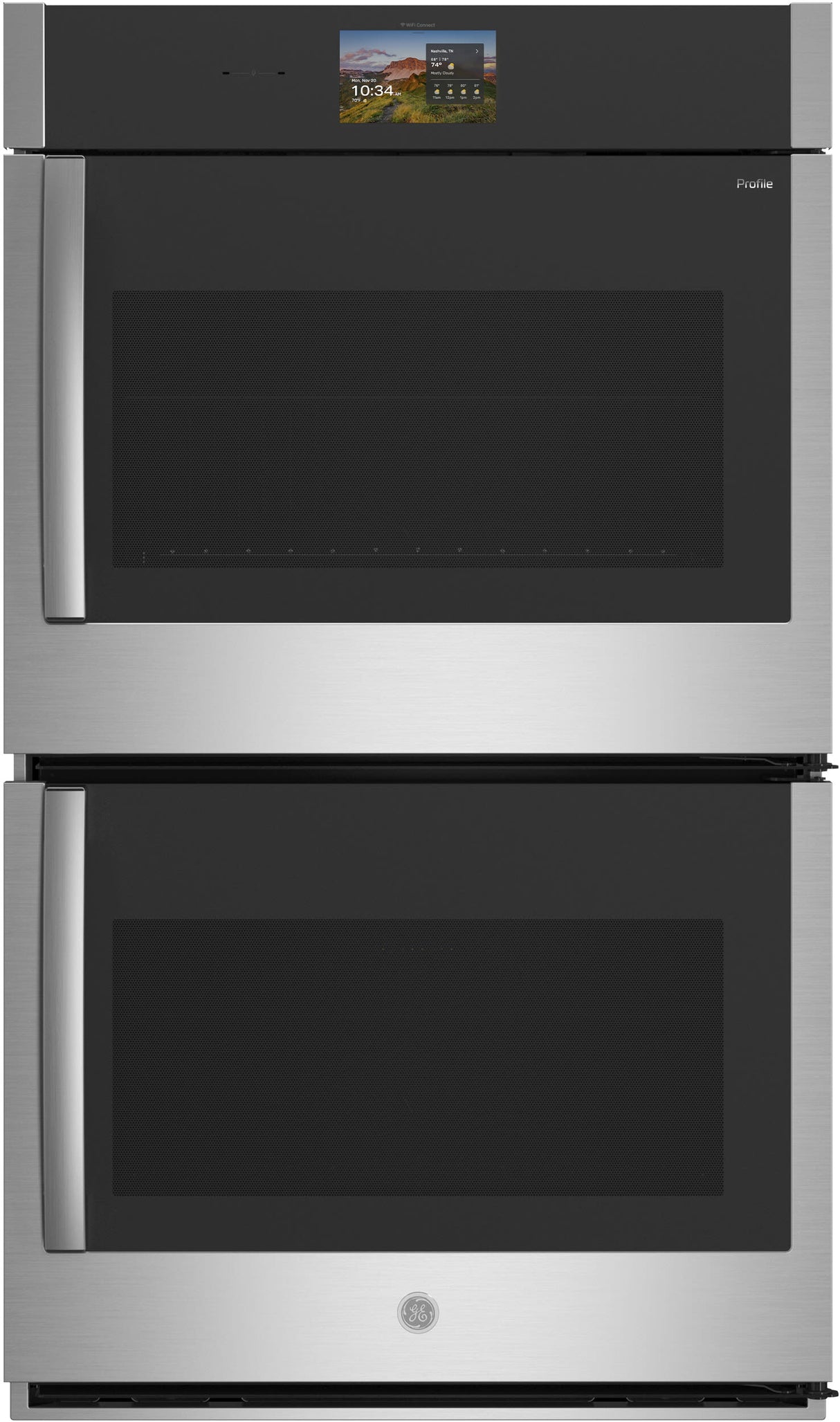 GE Profile PTD700RSZSS 30 Inch Smart Double Wall Oven front view