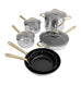 ZLINE CWSETL-NS-10 10 Piece Non-Toxic Stainless Steel with 3 Piece Nonstock Ceramic Cookware Set