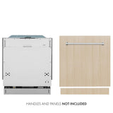 ZLINE 24 in. Panel Ready Top Control Dishwasher with Stainless Steel Tub, 52dBa (DW7713-24) [Color: Panel Ready] - (DW771324)