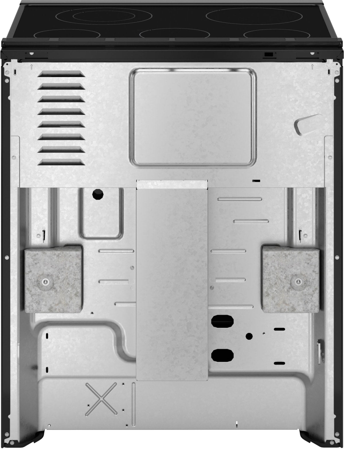 GE GRS500PVSS 30-inch Slide-In Electric Range - Cooktop Detail
