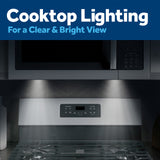 GE JVM6172SKSS cooktop lighting